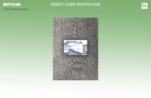 модерен стил на САД Хантингтон Банкшерес банка за виза картичка photolook преден